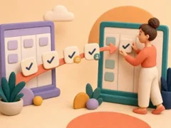 Action items that carry over illustration