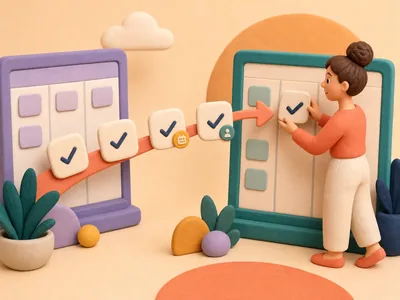 Action items that carry over illustration