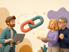 Share with a link illustration